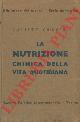  CRAVERI Calisto -, La nutrizione chimica della vita quotidiana.