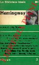  (BROWN John - LIVI Livia) -, Hemingway.