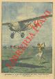  BELTRAME A. -, Il "golf" giocato fra terra e cielo: l'aviatore getta la palla, che un giocatore si tiene pronto a colpire.