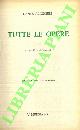  ALIGHIERI Dante -, Dante Alighieri. Tutte le opere.