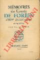  (BOULENGER Jacques) -, Mémoirs du Comte de Forbin chef d'Escadre (1656 - 1710) 