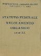  Federazione Italiana Tennis -, Statuto federale e regolamento organico 1942-XX.