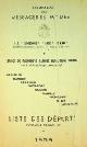  , Liste des Departs 1959, Compagnie des Messageries Maritimes far East. Far East Passenger Express service