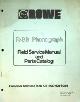  Rowe, Rowe R.86 Phonograph (Original Manual). Field Service Manual and Parts Catalog