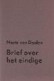  Daalen, Maria van., Brief over het eindige.