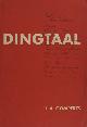  Gomperts, H.A., Dingtaal.