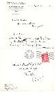  BINET-VALMER, J.A.G., Lettre autographe (L.A.S.) à Marcel Batilliat, datée 21 mai 1926, signée 'Binet-Valmer.