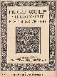  WOLF, Hugo, Christnacht. Klavierauszug von F. Foll. Dichtung Graf August von Platen. English Words by John Bernhoff.