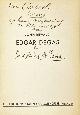  (BOMANS, Godfried). John REWALD, Edgar Degas. (Met handgeschreven opdracht van Godfried en Pietsie Bomans).