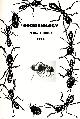  , Sociobiology. Vol. 1, No. 1. 1975