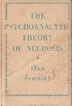 0710013667 FENICHEL, OTTO, The psychoanalytic theory of neurosis