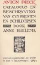  HALLEMA, A., Anton Pieck, Catalogus en beschrijving van zijn prenten en schilderijen.