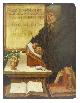  ERASMUS VON ROTTERDAM|PAINTING, AFTER ALBRECHT DÜRER, Erasmus stands writing in his study.