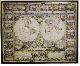 CHAMBON, G.D.|WALLMAP, Wall map of the world in two hemispheres printed on two sheets,
