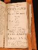  Henry Elsinge; John Doddridge; R C; Henry Scobell, Memorials of the Method and Manner of Proceedings in Parliament in Passing Bills Together with Several Rules & Customs, Which by Long and Constant Practice Have Obtained the Name of Orders of the House Gathered by Observation, and out of the Journal Books, from the Time of Edward 6. By H.S. E.C. P. (Henry Scobell) 1670 - London Arcana Parliamentaria or Precedents Concerning Elections, Proceedings, Privileges, and Punishments in Parliament Faithfully Collected out of the Common and Statute-Law of This Realm with Particular Quotations of the Authors in Each Case by R.C. Of the Middle Temple 1685 - London - M. Gilliflower the Opinions of Several Antiquaries Viz. Dodridge, Agar, Tate, Camden, Holland, Cotton, Selden Touching the Antiquity, Power, Order, State, Persons, Manner, and Proceedings of the High Court of Parliament in England (by Sir John Doddridge) 1685 - London - Matt. Gilliflower the Method of Passing Bills in Parliament Written by Henr