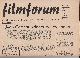  , Filmforum, 1. Jahrgang 1952, Nr 4-9. Unabhängige Zeitschrift für den guten Film.