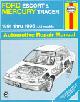 9781563921902 Alan Ahlstrand 203633, John Harold Haynes 216204, Ford Escort & Mercury Tracer Automotive Repair Manual