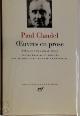  Paul Claudel 18943, Oeuvres en prose