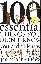 9781847920034 John D. Barrow 246257, 100 Essential Things You Didn't Know You Didn't Know