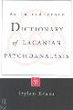 9780415135238 Dylan Evans 78353, An Introductory Dictionary of Lacanian Psychoanalysis