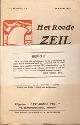  André de Ridder 246161, Karel van de Woestijne 10753, Edmond van Offel 232066, Herman Teirlinck 10572, Henny Marsman 250614, Gaston Burssens 10481, Frank Meylander 250615, Maurice Roelants 10850, F. V. Toussaint van Boelaer , P. G. van Hecke, Het Roode Zeil [Complete set, all published]. . Kunst, Letteren, Leven. [Jaargang I, nrs. 1-9]