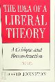 9780691029139 David Johnston 189646, The Idea of a Liberal Theory