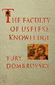 9781860460548 Yury Dombrovsky, The Faculty of Useless Knowledge