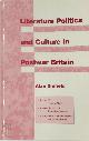9780485121322 Alan Sinfield 46979, Literature, Politics, and Culture in Postwar Britain