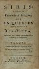  George Berkeley 45430, Siris. A Chain of Philosophical Reflexions and Inquiries Concerning the Virtues of Tar Water, And divers other Subjects connected together and arising one from another