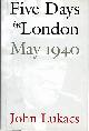 9780300080308 John Lukacs 39278, Five Days in London, May 1940