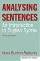 9781408233740 Noel Burton-roberts 185096, Analysing Sentences. Introduction to English Syntax