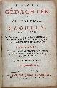  Cats, Jacob (1577-1660), Gedachten op slapeloose nachten (...), TOGETHER WITH Het twee-en tachtig-jarig leven van den selven heere, van zyn geboorte tot zyn dood toe; door hem self in vaerzen beschreven. 8e druk. Leiden, Jan van der Deyster, 1732.