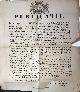  , [Printed Publication, 1849, SCHEVENINGEN, CHOLERA, MEDISCH] Publicatie van B en W van 's-Gravenhage, d.d. 17-8-1849, betr. een schaalcollecte voor de slachtoffers van de cholera te Scheveningen. 1 blad, plano, gedrukt.