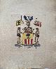 [Salis family crest], [Heraldic etching, colored] Coloured coat of arms of the Salis family, family crest, 1 p.