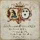  , [17th century heraldic drawing on parchment, coat of arms] Handcolored on parchment of Paulus van Beresteyn and Volckera Nicolai (married 1574), 1 p.