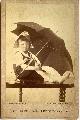  Muller, Friedrich Berlin, Verlag Sophus Williams, Photography original albumen print | Verlag Sophus Williams Berlin: boy under umbrella: teint verdürbel, ca 1900, 1 p.