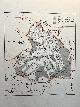  Aardijkskundige kaart van Drenthe, Geography carthography Drenthe ca 1960 | Aardrijkskundige kaart van Drenthe met Kleigronden, laag- en moerasveen, zand- en grintgrond en hoogveen aangegeven, 1 p.