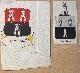  [Van Dam wapenkaarten]., Drawing Wapenkaart/Coat of Arms: Two handcolored coat of arms Van Dam with with three castles, 2 pp.