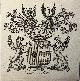  [Familiewapen familiewapen De Raet ( ook: Van Cats de Raet)], [Heraldic] Wapenkaart/Coat of Arms: Raet (van Cats de), zwart wit familiewapen, 1 p.