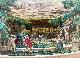  [Paper theatre], Theatre Peepshow, ca 1730-1756 | Paper Theater or Diorama, made up of several sheets representing different scenes. This scene is titled 'The summer',  de zomer.
