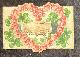  [Huwelijk vintage kaart], Ephemere 20th century | Vintage marriage wishcard with two hands with rings.