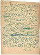  Salmon, Andre, Marcel Vertès. Manuscript