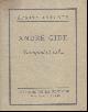  GIDE, ANDRE., NUMQUID ET TU?... ( numerote)