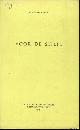  DE WILDE, FRANS., VOOR DE STILTE. gesigneerd, opdracht. De Bladen voor de Poezie, 1959