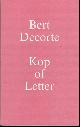 9789061744 DECORTE, Bert,, KOP OF LETTER,