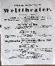  , Theatre Pittoresque oder Welttheater. (Unterzeichner:) Friedrich Lorgie..