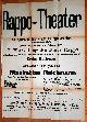  , Rappo-Theater im grossen Saal des Bürgervereins (Augsburger Hof) ... 12. Vorstellung des Franz Rappo mit seiner aus 36 Personen bestehenden Damen- und Künstler-Gesellschaft..
