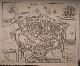  antique map (kaart)., (Medemblik). Grondtekening der stad Medenblik. Antique map op Medemblik.