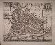  antique map (kaart)., (Monnickendam). Grondtekening der Stad Monnikendam. Antique map. (plattegrond).