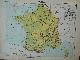  antique map. kaart., Frankrijk (France)